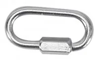 S-4094P – WHITECAP IND Carabiner, Twist-Lock Oval 1/2 Inch Opening 3-1/2 Inch Length Silver Stainless Steel 3/8 Inch ...